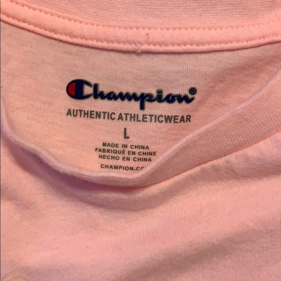 Girls pink champion shirt. - Picture 2 of 2